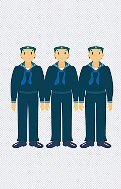 水手|水手,海军,征兵,军人,战士,当兵,卡通元素,手绘/卡通