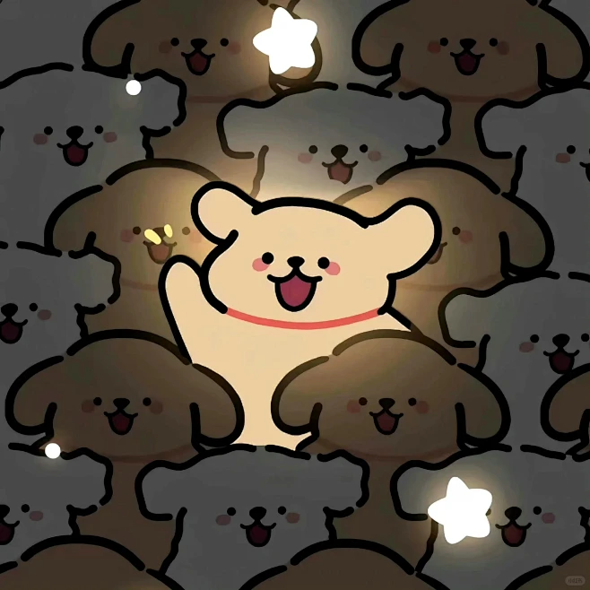 线条小狗！狗群中最亮的狗！！！