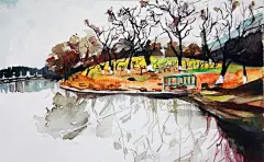 雨伊  的插画 秋