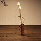 天下茗庄日式竹编竹筒花器缠绕花瓶花架花入田园风花式摆件花盆