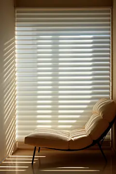现代简约百叶窗帘效果
