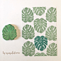 Need some green now #bymamalaterre #handcarvedstamp #handcarved #rubberstamp #handprinted