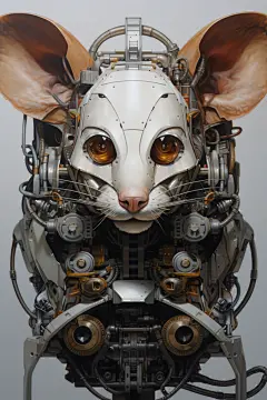 十二生肖机械机甲机器老鼠动物图片