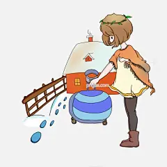 冬季旅游人物插画图片大小2480x2480px 图片尺寸1.49 MB 来自PNG搜索网 pngss.com 免费免扣png素材下载！被雪覆盖的房子#冬季房子#冬季旅游人物插画#房子#蓝色旅行箱#漂亮的小女孩#装饰图案#