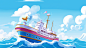 triwingames_ship_Blue_sky_and_white_clouds_cartoon_82a9c152-ccd5-4885-8d1e-c6d7968c85e8