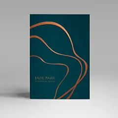 Jade Park. : Bunker3022 + @laconceptualist developed this luxury branding specially for Jade`s first real state project in Paraguay.Jade Park, designed by the famous architect Carlos Ott, combines luxury apartments with great green spaces. Jade Park propo