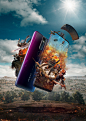 OPPO X PUBG : Key art campaign for OPPO, sponsor of the Tencent PUBG National Competition in Europe, Africa, India and South Asia.We created two key arts, for the premium smartphones Reno and F11 Pro, using official OPPO imagery and official PUBG's in gam