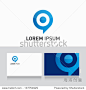 target bubble icon vector design elements with business card template editable 正版图片在线交易平台 - 海洛创意（HelloRF） - 站酷旗下品牌 - Shutterstock中国独家合作伙伴