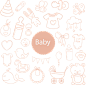 卡通背景图 母婴素材 饰品 baby png