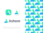 Ashore专业徽标现代徽标徽标徽标标志设计师徽标字母徽标身份设计师徽标的徽标设计图形设计师渐变创意徽标品牌设计师品牌标识设计最佳徽标设计师运球中最佳徽标设计师箭头徽标应用程序图标代理