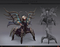 Auria, the Mantide Queen., Ilya Bodaykin : For Skyforge MMORPG.
