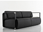 Leather sofa WRAP | Leather sofa by YOMEI