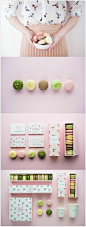 五颜六色烘烤小甜点品牌设计，每一个小细节在店内都讲述了关于她的品味和完美主义 ​​​​