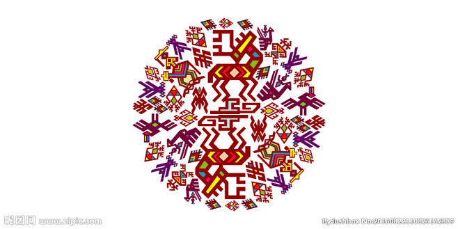 黎族自然崇拜图腾花纹