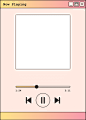 Lined Gradient Music Player Window