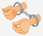 手铐手铐手绘插画矢量图标_88ICON https://88icon.com 监狱 罪行 金属 法律 罪犯 手拷 象征符号 警察 手铐手铐手绘插画