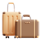 Travel Ticket 3D Icon