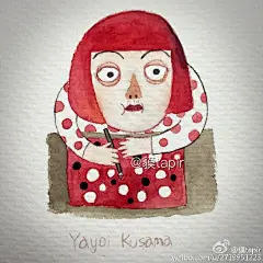 #原创之水彩# 画了一组心水的画家人像你们可还喜欢。艾特@小新插画 一位模特。 ​​​​