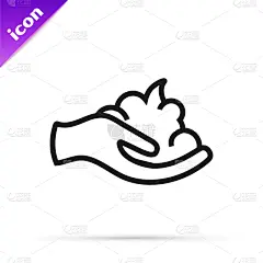 分离着色,黑色,计算机图标,易接近性,泡沫材料,线条,剃须膏,塑胶,直的,瓶子