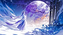紫色系列古风人物场景孔雀东南飞 (41)