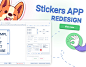 STICKERS APP REDESIGN | BIG PROJECT