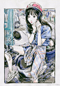 水墨风格女孩插画，作者：CHICHi速写 ​ ​​​​