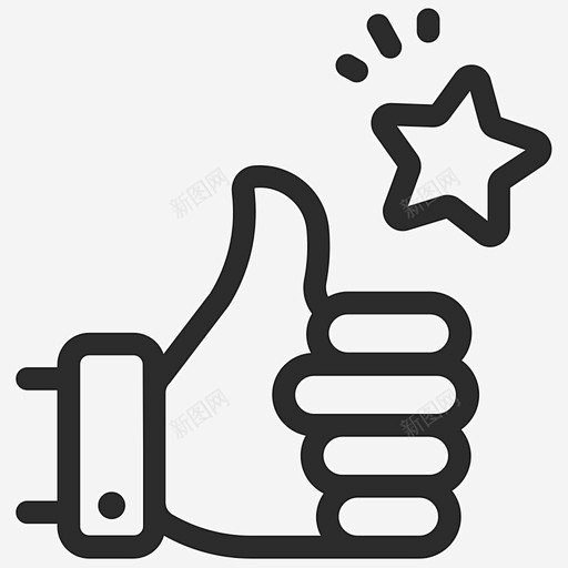 好评 给力 icon 图标 标识 标志 UI图标 设计图片 免费下载 页面网页 平面电商 创意素材