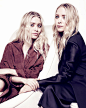 Mary-Kate & Ashley Olsen for Net-a-Porter 时尚摄影--创意图库