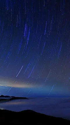 星空，星轨，壁纸