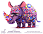 Daily Paint 1873# Rhine-oceros by Cryptid-Creations