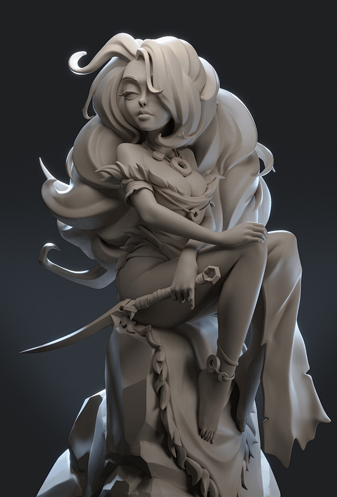 Witch 3D Fan art, Gu...