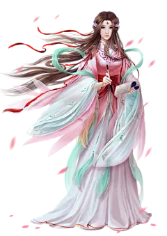 手绘古风人物系列---女PNG、免抠人物、古风免抠图、唯美古风(500×707)