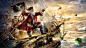 General 1920x1080 Noel  boat presents santa Santa Claus