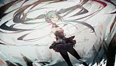 VOCALOID 初音未来 同人图 插画 壁纸 | miku | 半次元-第一中文COS绘画小说社区