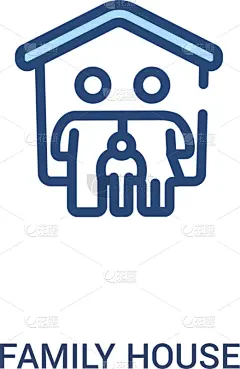 家庭,房屋,两个人,成一排,概念,极简构图,计算机图标,商务,父母,爱