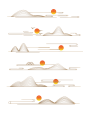 中国风中式金线山素材素材 (61)