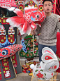 鱼灯花灯元宵春节过年兔子花灯