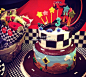 #一起party#麦昆生日会 男宝贝们大爱的赛车主题 马上开始一起party起来吧…​​​​