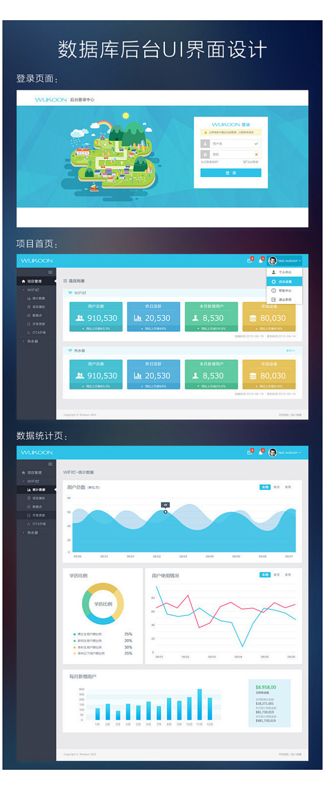 企业后台界面UI设计