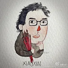 #原创之水彩# 画了一组心水的画家人像你们可还喜欢。艾特@小新插画 一位模特。 ​​​​