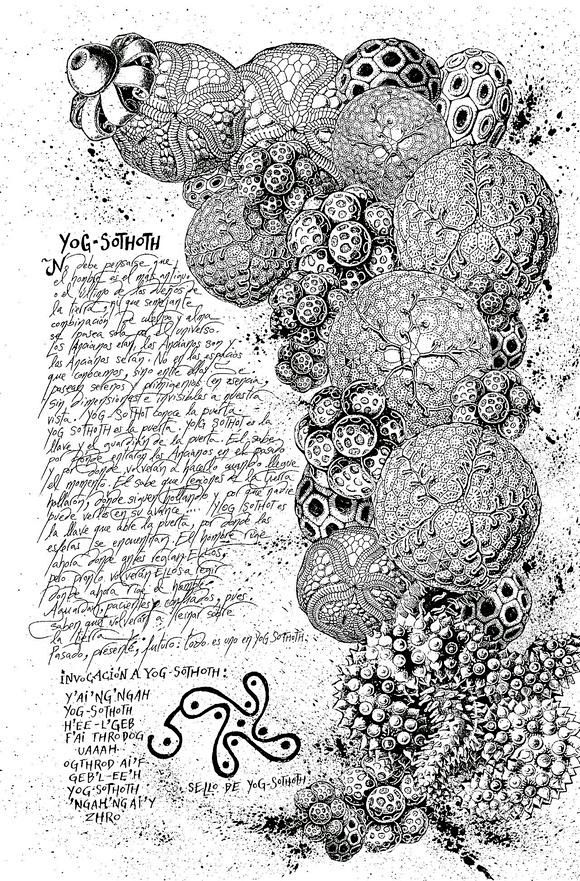 图片死灵之书阿卜杜拉阿尔哈萨德不知道是不是手抄本的克苏鲁神话吧