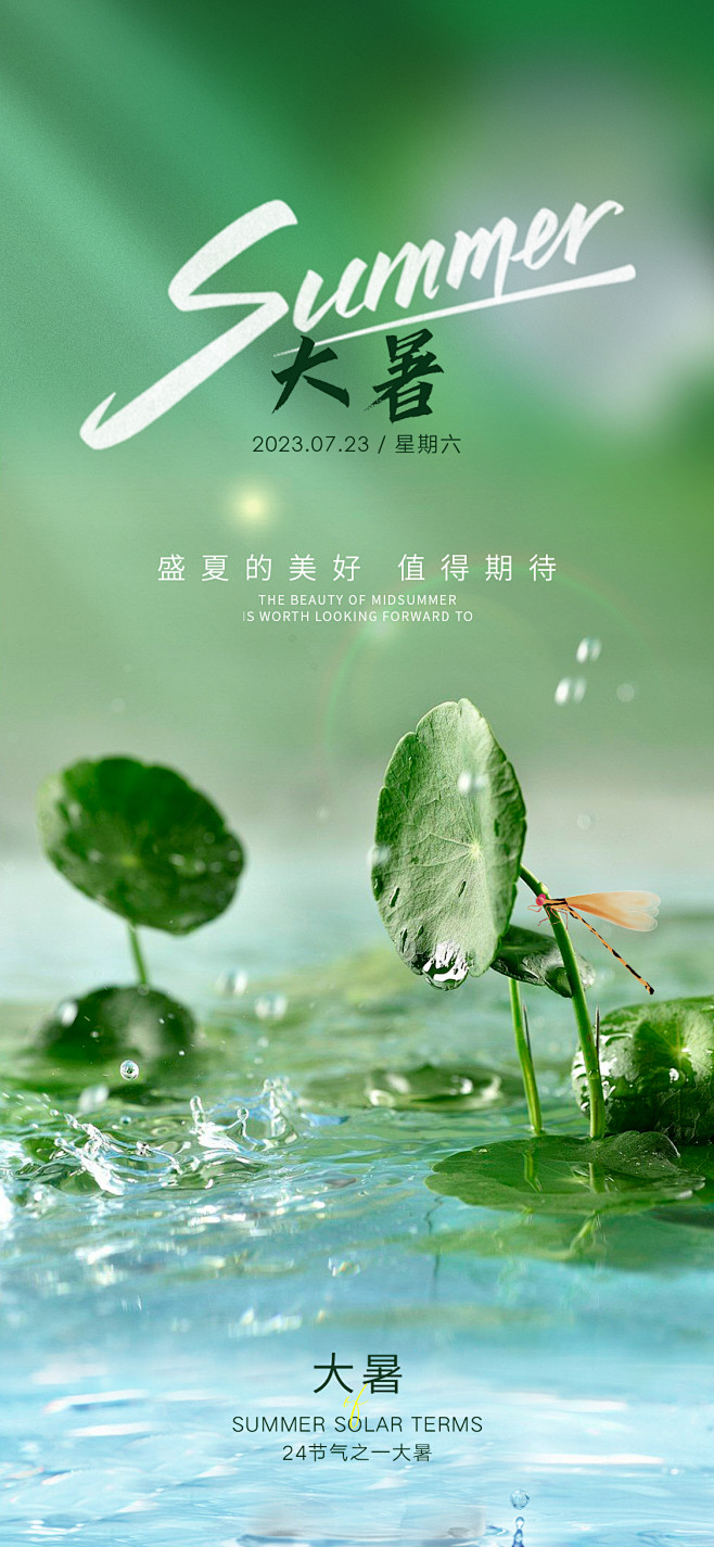 大暑节气海报设计师大暑节气海报