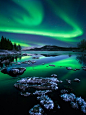Aurora, Troms, Norway #壁纸# #美景#