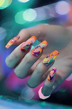 创意美甲图片摄影图
