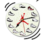 NEW Jumpman Air Jordan AJ 1-12 Wood Wall Clock Shoes RETRO Michael Room XX9 #Handmade #sporty: 