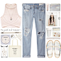 A fashion look from March 2014 featuring Rituals tops, rag & bone/JEAN jeans and ASOS sandals. Browse and shop related looks.