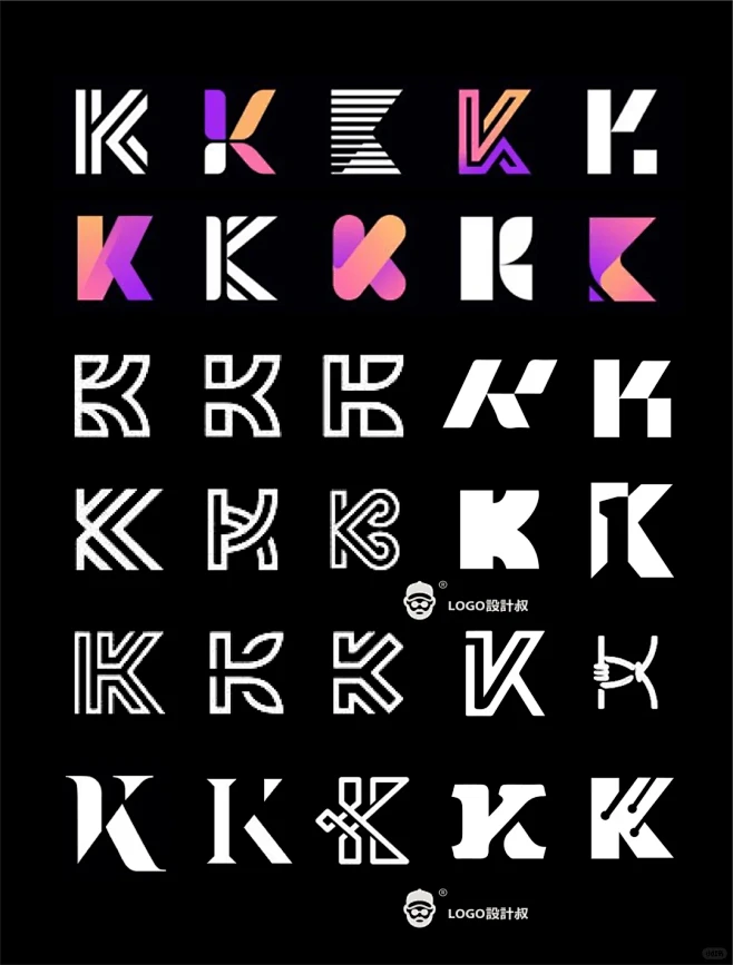 灵感采集300个字母K元素图形logo设计分享-花瓣网