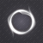 glowing white circular light effect