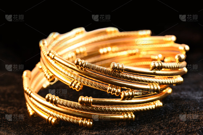 手镯,时尚,女人,黄金,高雅,大特写,图...