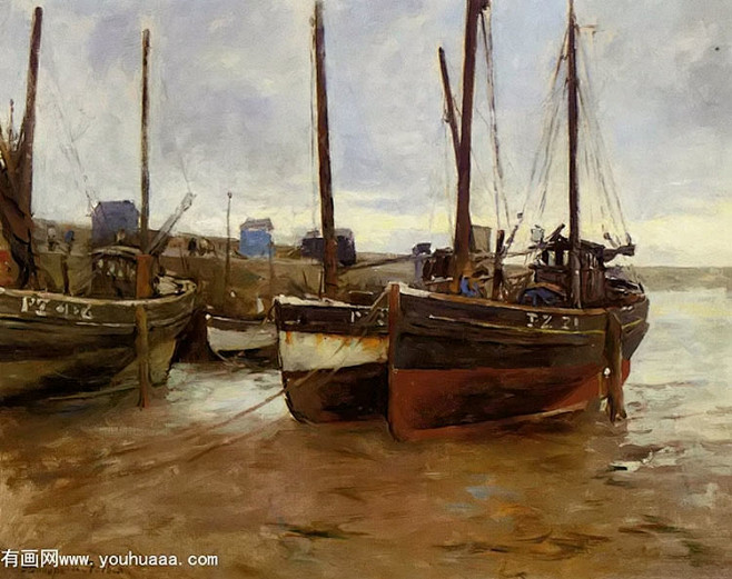 boats at anchor斯坦霍普·...